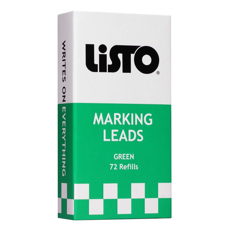 Listo 162 Marking Pencils Refill - GREEN, Box of 72, Grease Pencils/China Marking Pencils/Wax Pencils - Image 1